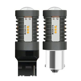 防频闪LED转向灯高亮1156/PY21W WY21W平角歪脚T20解码方向转弯灯