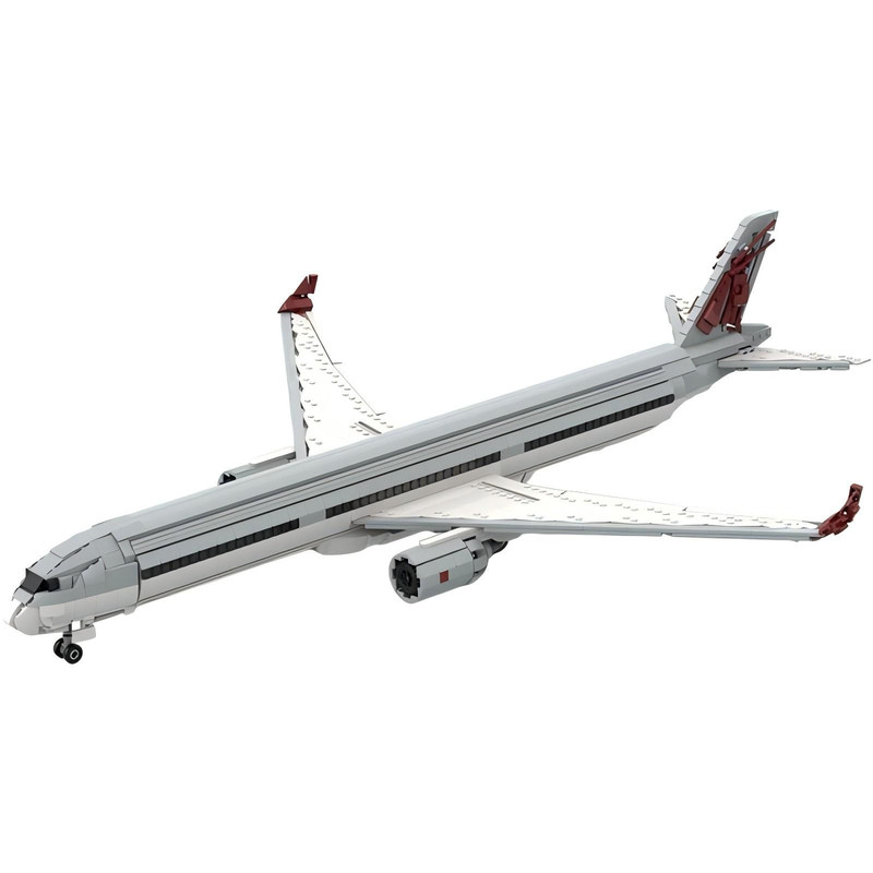 空中客车A350-1000客机积木模型