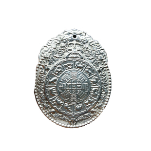 保真天铁雕刻九宫八卦牌新疆阿勒泰铁陨石挂件瑞典M铁陨石吊坠2