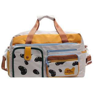 短途旅行包大容量女干湿分离健身包斜挎包可套拉杆箱登机包行李袋