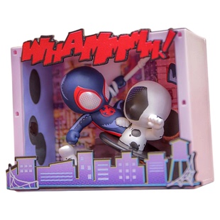 新品HotToys漫威蜘蛛侠纵横宇宙COSBI场景盲盒摆件男孩生日礼物