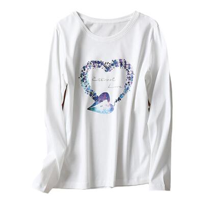 skyintl丝光棉长袖印花百搭