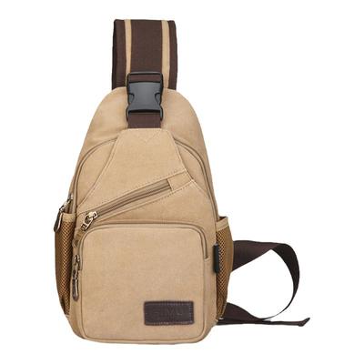 思牧胸包单肩斜跨骑行帆布包