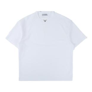 二十二号穿搭【显肩宽小V设计款】夏季男士短袖T恤高级感宽松上衣