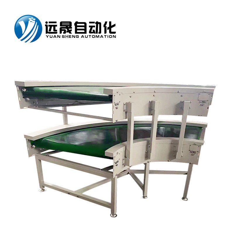 东莞源头厂家90度单层双层导轮拐角机 轻型包装厂转角输送转弯机