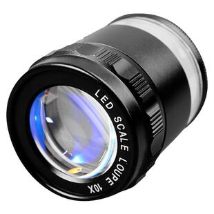 拜斯特底片放大镜10倍圆筒座式观目镜胶片反转片用单眼胶圈圆筒观