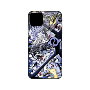 数码宝贝暴龙钢铁加鲁鲁镜面手机壳适用于苹果1123promax6s78p