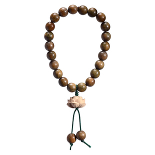 白鹿同款手链2025奔跑吧周边天然檀木莲花手串新中式文玩佛珠手饰