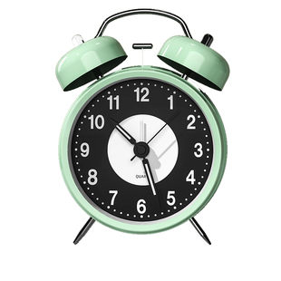 夜光小闹钟学生专用床头儿童男强力叫醒起床神器2026闹铃充电静音