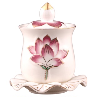 佛堂佛前供佛水杯佛具供杯圣水杯供奉观音净水杯财神爷大悲供水杯