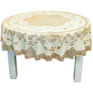 大圆桌布防水防污防烫免洗家用餐厅塑料小圆茶几台布pvc餐桌垫