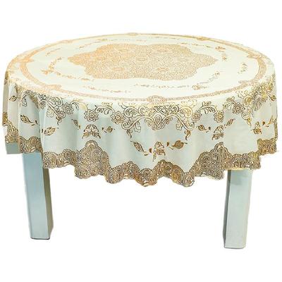 大圆桌布防水防污防烫免洗家用餐厅塑料小圆茶几台布pvc餐桌垫