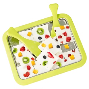 多功能炒冰机家用不锈钢炒冰盘小型炒酸奶机免插电自制炒冰神器