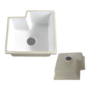 陶瓷缺角盆台下盆 阳台洗衣盆池 拐角切角阳台加深水槽切角异形