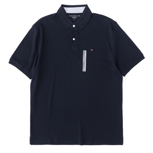 【自营】TOMMY HILFIGER翻领休闲汤米POLO衫商务休闲短袖夏季男款