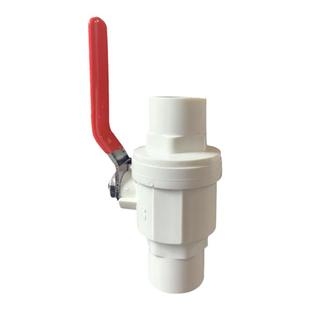 PVC钢手柄球阀开关阀门 水管闸阀配件塑料水管开光20 25 32 40 50