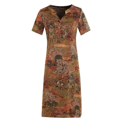 亏本清仓处理特价便宜卖厂家直销品牌2022年新款中长款连衣裙女中