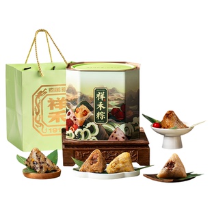 【祥禾饽饽铺|故宫文化】粽子板栗肉粽5味10粽礼盒端午节团购送礼