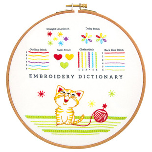 刺绣diy新手基础针法练习教学材料包手工针线套装学习十字绣工具