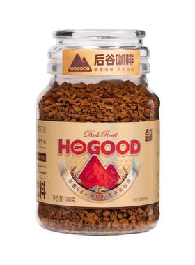 后谷咖啡鎏金冻干黑咖啡瓶装现磨
