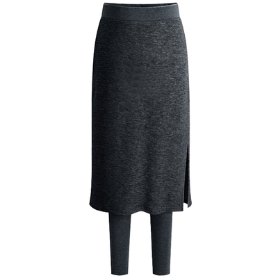 高腰包臀显瘦裙裤假两件长裤大码