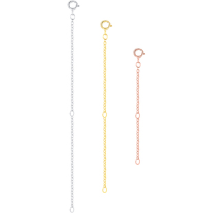 MODIAN摩典S925纯银首饰延长链项链女手链加长万能配件调节DIY