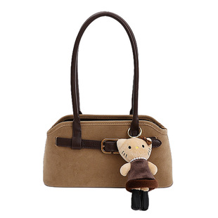 保证毛绒玩偶麂皮绒手提包包钥匙扣NIChellokitty爆文豹纹小尾巴