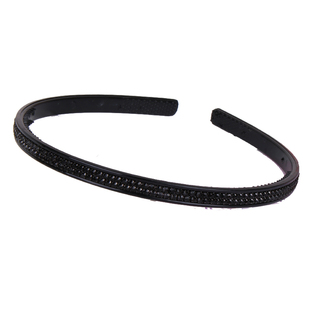 韩国韩版发饰 防滑带齿水钻发箍 三排镶钻细头箍压发发卡带钻饰品