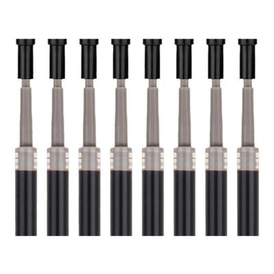 得力中性笔芯0.5mm黑色全针管水笔替芯学生小清新拔帽式0.38红色蓝色0.35可爱卡通杆办公碳素笔考试用签字笔