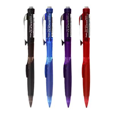 日本Pentel派通PD275自动铅笔学生侧按式活动铅笔带旋转橡皮0.5mm铅笔书写不易断铅绘图绘画考试防断旗舰店