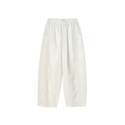 垂感ju好！~天丝亚麻阔腿弯刀裤