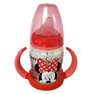 德国NUK宽口径PP防漏鸭嘴杯宝宝学饮杯婴儿童吸管水杯带把手奶瓶