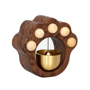 入户门铃铛多巴胺猫爪风铃吸门式铜铃铛进门提醒乔迁礼物卡通挂饰