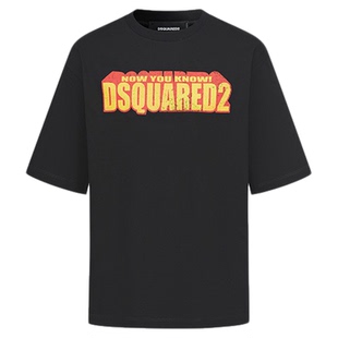【4折】DSQUARED2/D2次方  男士棉质圆领宽松落肩袖休闲T恤
