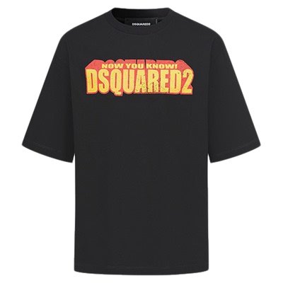 【4折】DSQUARED2/D2次方  男士棉质圆领宽松落肩袖休闲T恤