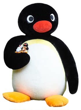 山莫pingu企鹅超大互动玩偶