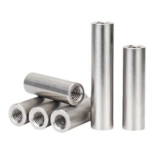 304不锈钢双头内螺纹圆柱销两头带孔支撑柱连接杆导柱M4M5M6M8M10