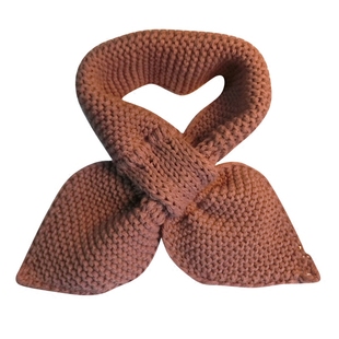 晚晚同款交叉针织港风围巾女冬季手工定制韩版蝴蝶结亲子儿童围巾