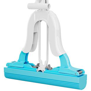 海绵拖把对折挤水免手洗拖地懒人一拖家用吸水胶棉拖布墩地净大号