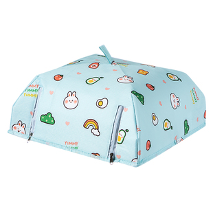 居家家保温菜罩盖菜罩保鲜桌罩饭菜罩子家用可折叠剩菜实物防尘罩