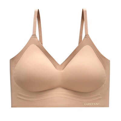 浪漫瑞杨无痕内衣女小胸聚拢隐形肤色粉底液细肩带美背文胸女