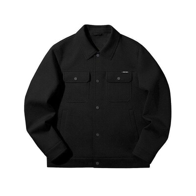 HLA/海澜之家黑色工装夹克