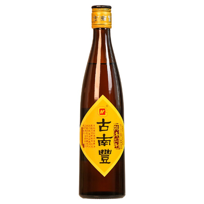 古南丰黄酒三年陈枸杞花雕酒500ml瓶装自饮半干型加饭老酒糯米酒