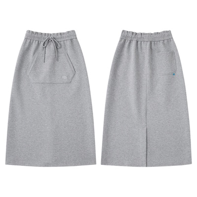 TreesBasic女款松紧腰中裙