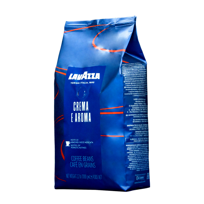 LAVAZZA意式咖啡豆1KG意大利进口CREMA E AROMA拉瓦萨醇香咖啡豆