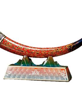 新中式客厅黄铜象牙摆件乔迁礼物