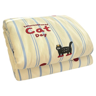 小猫国度纯棉单件被套150x200x230cm全棉被罩1.5米床单人学生宿舍