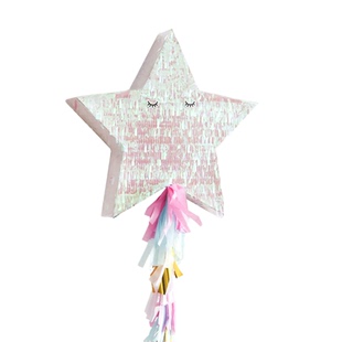 PanParty幻彩眨眼星星皮纳塔儿童生日派对聚会游戏砸糖道具pinata