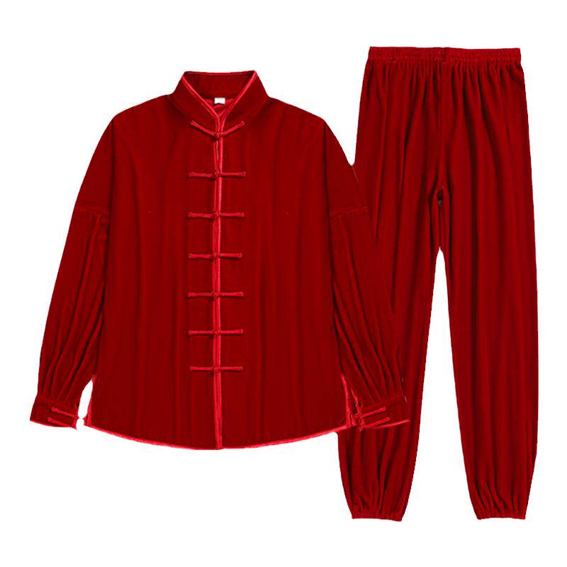 太极服金丝绒加厚保暖不倒绒