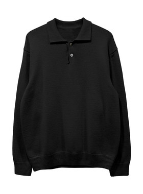潮流新款东大门设计师polo毛衣
